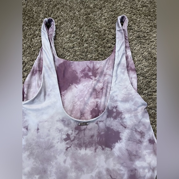 Volcom Eggplant Juniors “Follow The Cloud” One-Piece Swimsuit - Picture 3 of 9